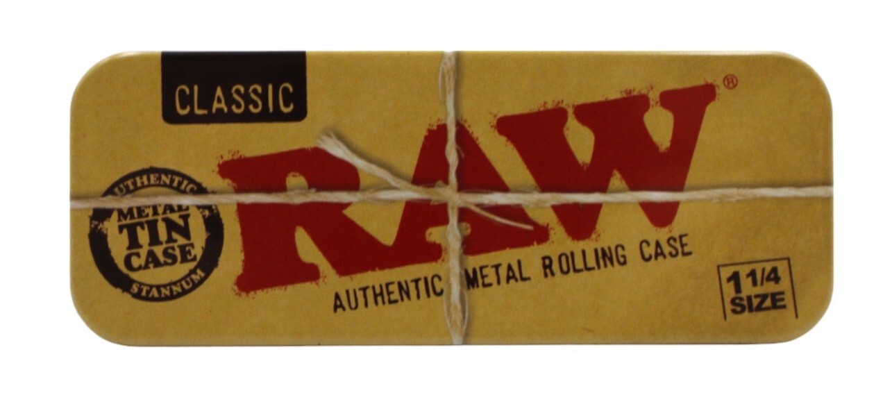 RAW Classic 1 1/4 Size Metal Tin Case