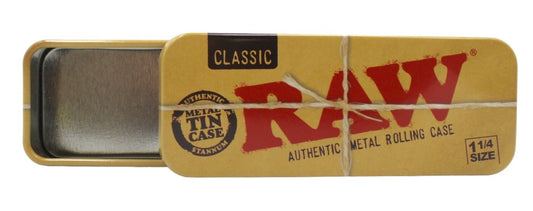 RAW Classic 1 1/4 Size Metal Tin Case