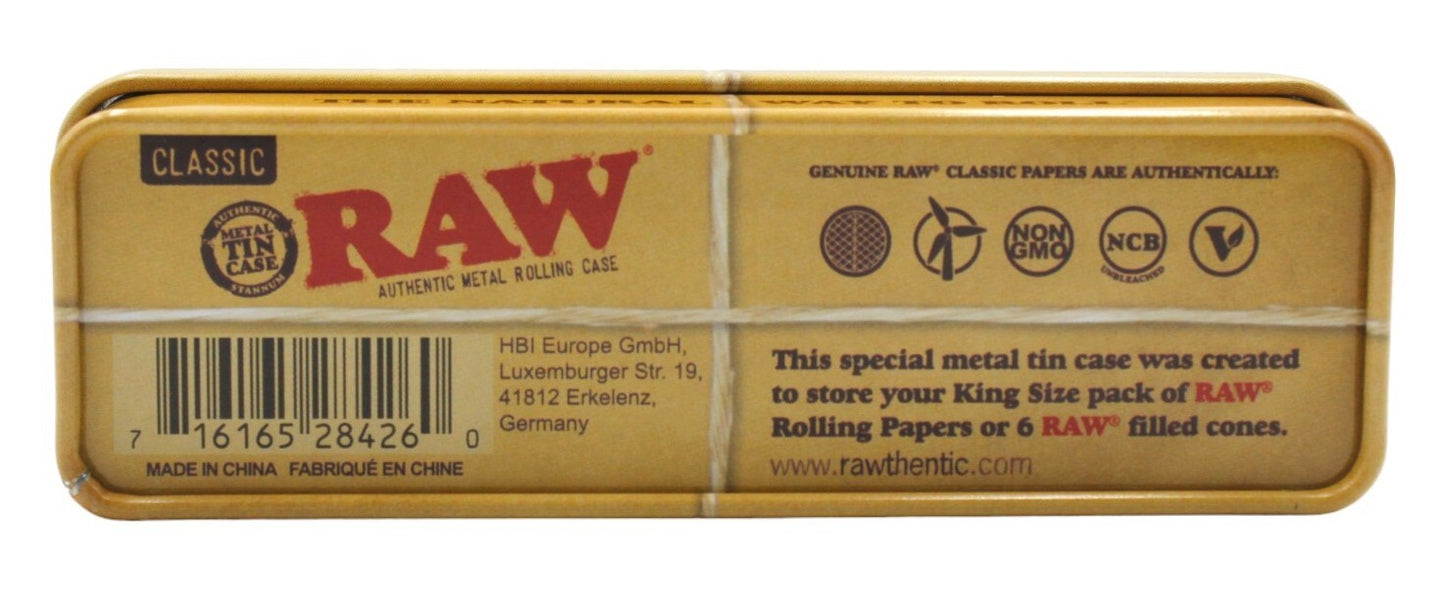 RAW Classic King Size Metal Tin Case