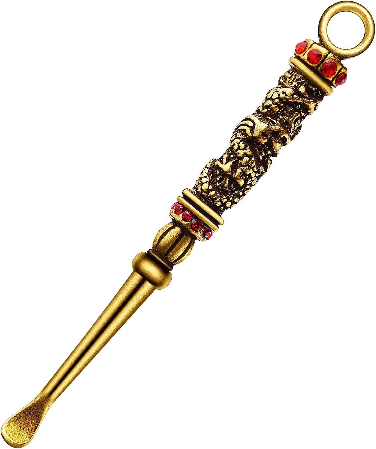 Snuff Spoon Stainless Steel Antique Sceptre