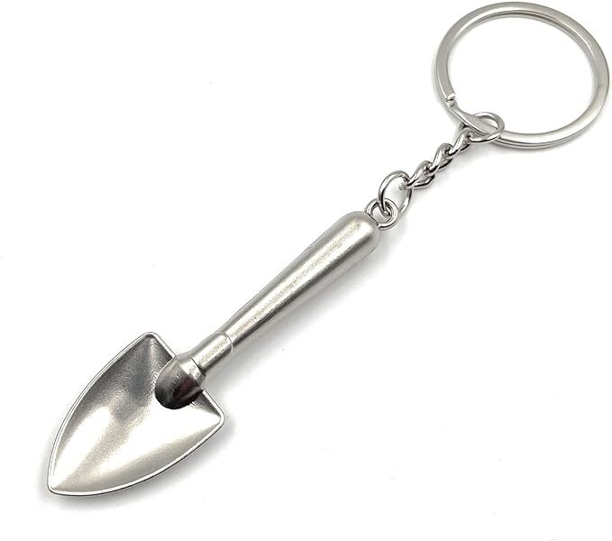 Shovel Keychain Stainless Steel Scoop Keyring