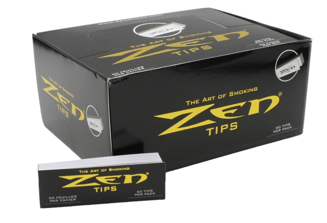 Box of 50 ZEN Tips Natural Paper Filter (50 Tips Per Booklet)