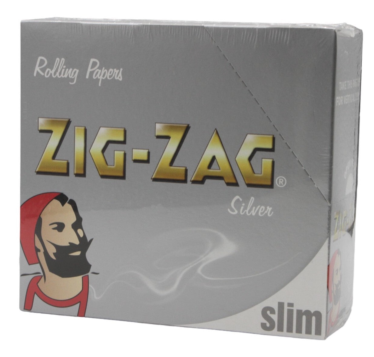 Box of 50 ZIG ZAG King Size Slim Silver Papers